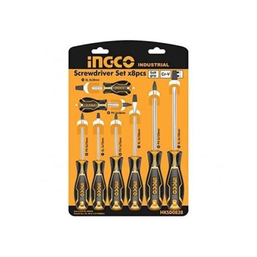 SHARE THIS PRODUCT   General Ingco Ingco Screwdriver Set - 8 Pieces, HKSD0828