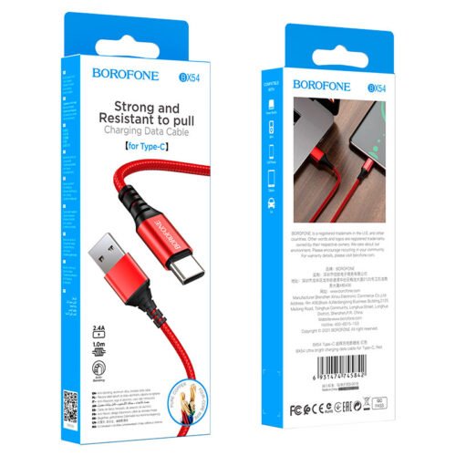 Borofone Cable USB to typ-C BX54 Ultra bright