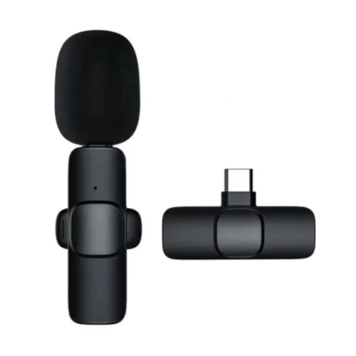 Microphone Wireless K8 for All Type-C Lightning Mobile Phones Digital Mini Portable Recording Clip Mic