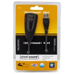 Steel Sound 5Hv2 Virtual 7.1 Channel USB External Sound Card with cord