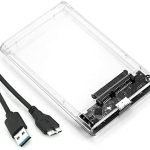 MJK External Hard Drive Enclosure 2.5"SSD /HDD, USB 3.0