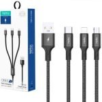 TOTU Charge 3 to 1 strand TOTU black cable (B3B-009)