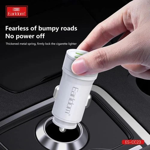 شاحن سيارة إيرلدوم (Earldom) موديل CC23 بمنفذ USB مزدوج وقوة 2.1 أمبير للشحن السريع - الصورة 4