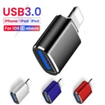 محول أو تي جي K3 Pro بمنفذ لايتنينج إلى USB لأجهزة الآيفون والآيباد