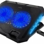 قاعدة تبريد لابتوب جيجامكس (GIGAMAX) موديل GM88 بخمس مراوح مدمجة وإضاءة LED زرقاء