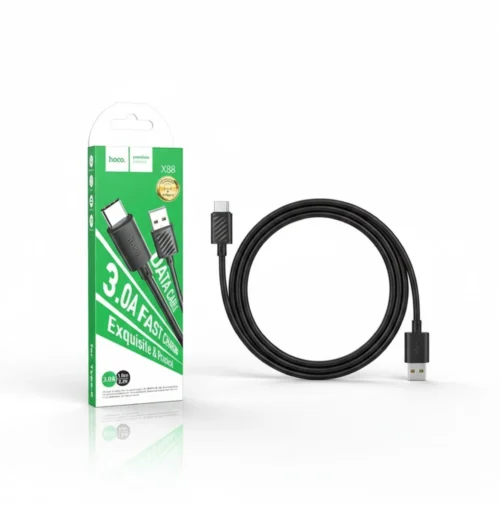 سلك شاحن تايب سي منفذ X88 USB to Type-c ماركة Hoco