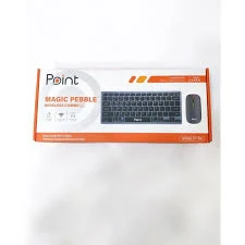 طقم كيبورد وماوس لاسلكي Point Magic Pebble PT-700 بنظام توصيل مزدوج - الصورة 2