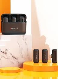 مايك وايرلس General GM39 نظام ميكروفون لاسلكي مزدوج بمنفذ Type-C مع علبة شحن - الصورة 3