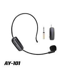 ميكروفون لاسلكي رأسي AY-102 بنظام 2.4G للمحاضرات والشروحات