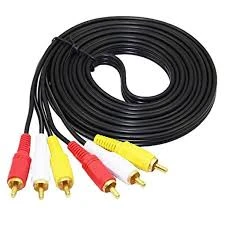 كابل HaiRui AV موديل 3 في 3 بطول 1.5 متر لنقل الصوت والفيديو