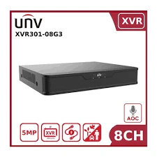 جهاز تسجيل فيديو رقمي Uniview XVR301-08G هجين 8 قنوات بدقة 2 ميجابكسل