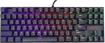 لوحة مفاتيح الألعاب الميكانيكية Redragon Kumara K552 سلكية بمفاتيح زرقاء وإضاءة RGB - الصورة 3