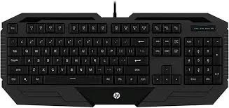 لوحة مفاتيح الألعاب HP K130 السلكية بإضاءة LED.