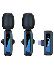 مايك وايرلس General GM37 نظام ميكروفون لاسلكي مزدوج بمنفذ Type-C