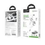 شاحن سيارة هوكو (hoco.) موديل E47 بقوة 18 واط مع سماعة لاسلكية مدمجة وتقنية Qualcomm Quick Charge 3.0