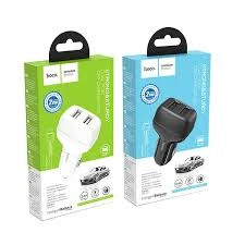 شاحن سيارة هوكو (HOCO) موديل Z36 بمنفذ USB مزدوج وقوة 2.4 أمبير مع تقنية التحديد الذكي