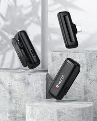 مايك وايرلس General GM39 نظام ميكروفون لاسلكي مزدوج بمنفذ Type-C مع علبة شحن - الصورة 4