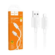 كابل شحن سريع ونقل بيانات هوكو X107 من USB-C إلى Lightning - بقوة 27 واط وطول 1.0 متر