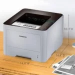 طابعة سامسونج ليزر برو (Samsung ProXpress SL-M4021N) - أبيض ورمادي