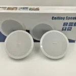 طقم سماعات سقف ستيريو (Ceiling Speaker Pair) مزود بمضخم صوت رقمي ومدخل AUX