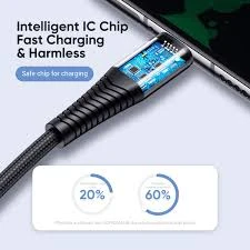 كابل شحن سريع جوي روم S-1230N4 تايب سي إلى لايتنينج 3 أمبير 1 متر - الصورة 3