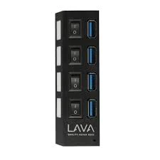 موزع يو إس بي لافا 4 منافذ USB 3.0 عالي السرعة مع مفاتيح تشغيل منفصلة - الصورة 4
