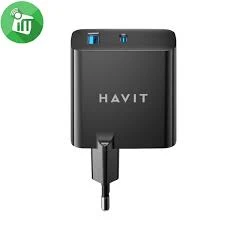 شاحن هافيت الأصلي Havit UC1003 بقوة 30 وات ثنائي المنفذ (PD + USB). - الصورة 2