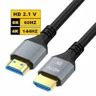 كابل HDTV 2.1 HDMI 8K فائق السرعة لدقة عرض سينمائية مذهلة