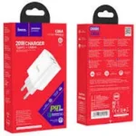 شاحن هوكو الأصلي Hoco C80A بقوة 20 وات ومنفذ مزدوج PD + QC3.0.