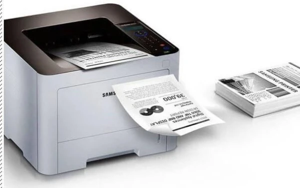 طابعة سامسونج ليزر برو (Samsung ProXpress SL-M4021N) - أبيض ورمادي - الصورة 4