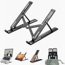 حامل لابتوب محمول قابل للطي من الألومنيوم – موديل Creative Folding Storage Bracket - الصورة 3