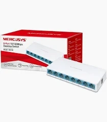 سويتش ميركوسيس MS108 مكتبي 8 منافذ بسرعة 10/100 ميجابت