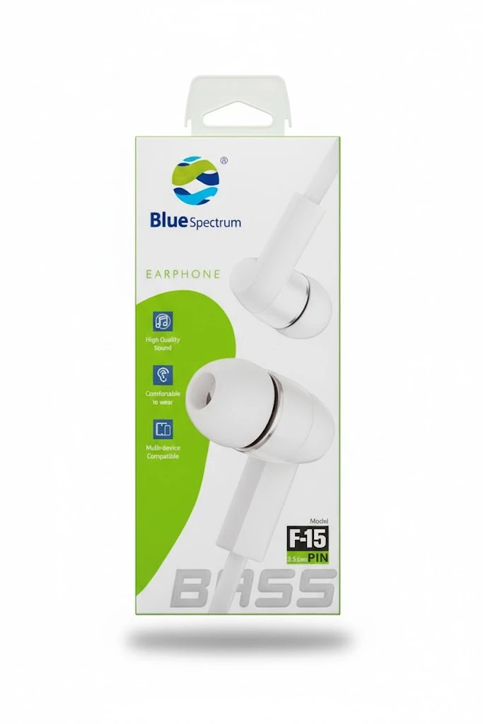 سماعات أذن بلو سبكتروم Blue Spectrum موديل F-15 بمقبس 3.5 ملم