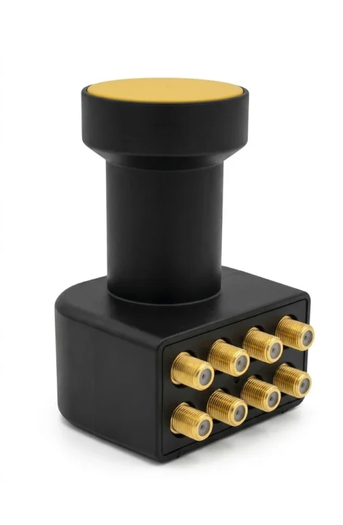 لاقط إشارة فوكس سات يونيفرسال أوكتو LNB موديل KU-BAND ثماني المخارج.