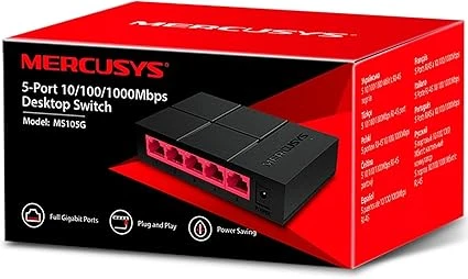 سويتش ميركوسيس MS105G مكتبي 5 منافذ جيجابت 10/100/1000 ميجابت في الثانية