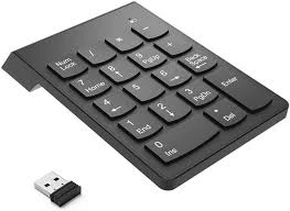 لوحة مفاتيح أرقام لاسلكية Mini Numeric Keypad بتردد 2.4 جيجاهرتز