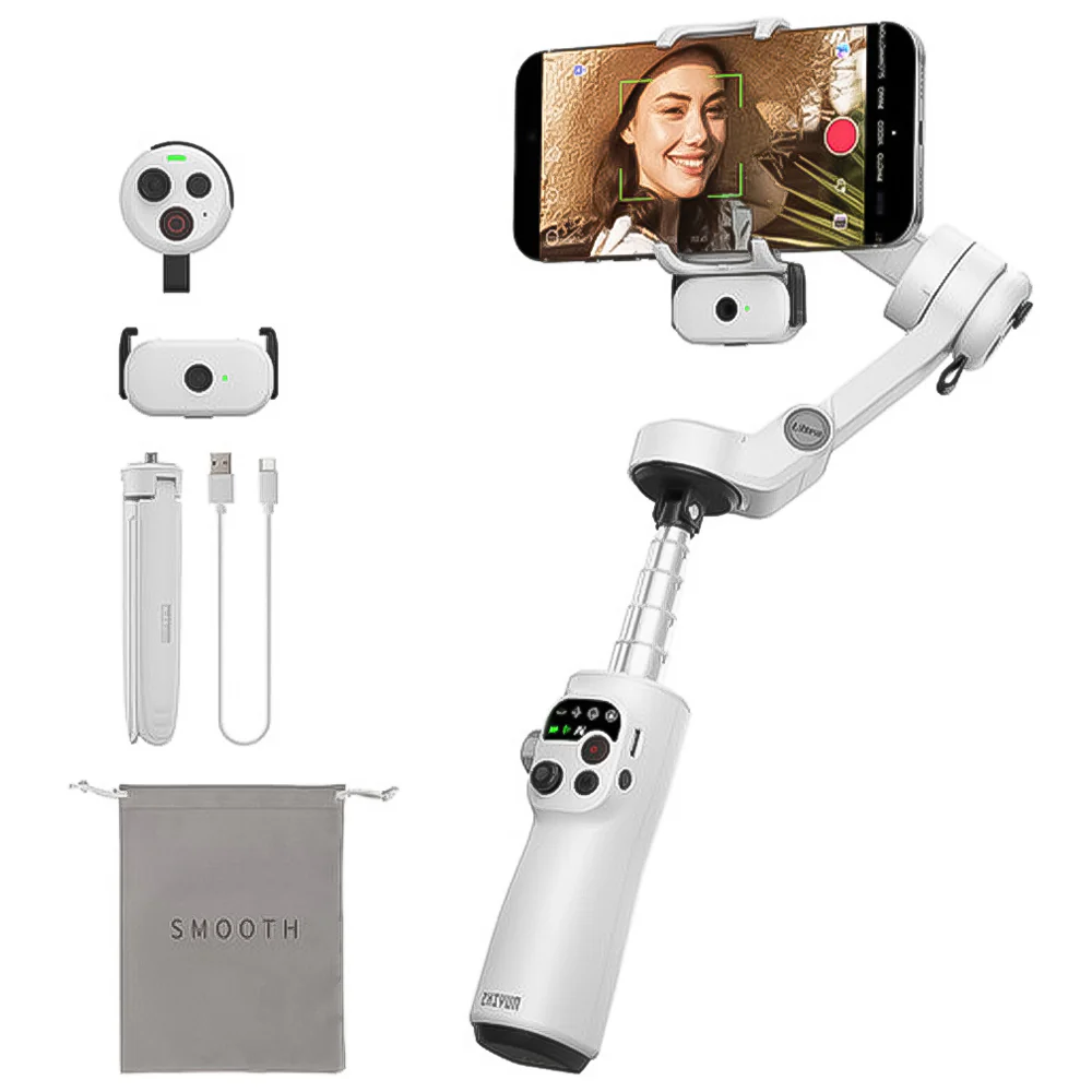مانع اهتزاز ومثبت هواتف ذكية Zhiyun Smooth-Q5 Ultra Combo ثلاثي المحاور مع جهاز تحكم - الصورة 2