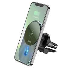 حامل وشاحن سيارة لاسلكي مغناطيسي هوكو Hoco CA91 MagSafe بقوة 15 واط - الصورة 3