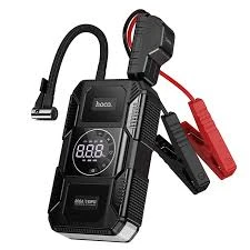 بادئ حركة سيارات ومنفاخ إطارات رقمي هوكو Hoco QS6 8000mAh متعدد الوظائف