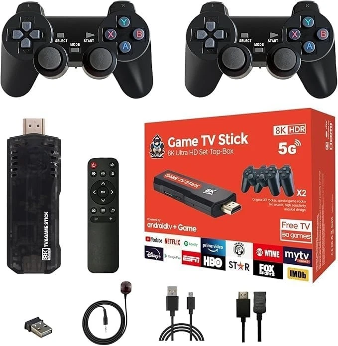 جهاز Game TV Stick 8K Ultra HD لتشغيل الألعاب والتطبيقات الذكية - الصورة 2