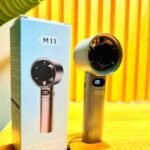 مروحة تيربو محمولة  m11 عالية السرعة بشاشة رقمية لتنظيف وتبريد الأجهزة