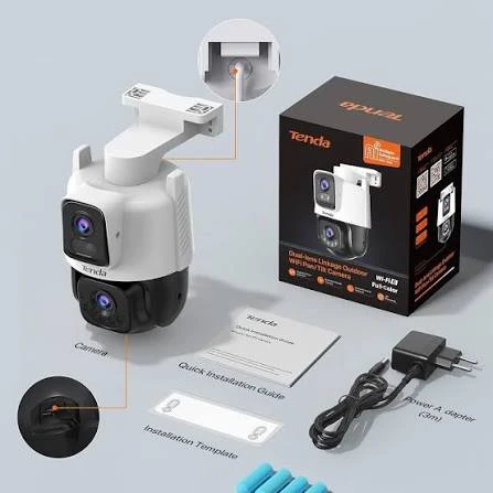 كاميرا مراقبة خارجية بعدسة مزدوجة تيندا Tenda CH9 6MP WiFi 6