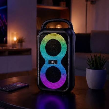 سماعة بلوتوث لاسلكية JBL موديل JL-324 مع إضاءة آر جي بي - الصورة 2